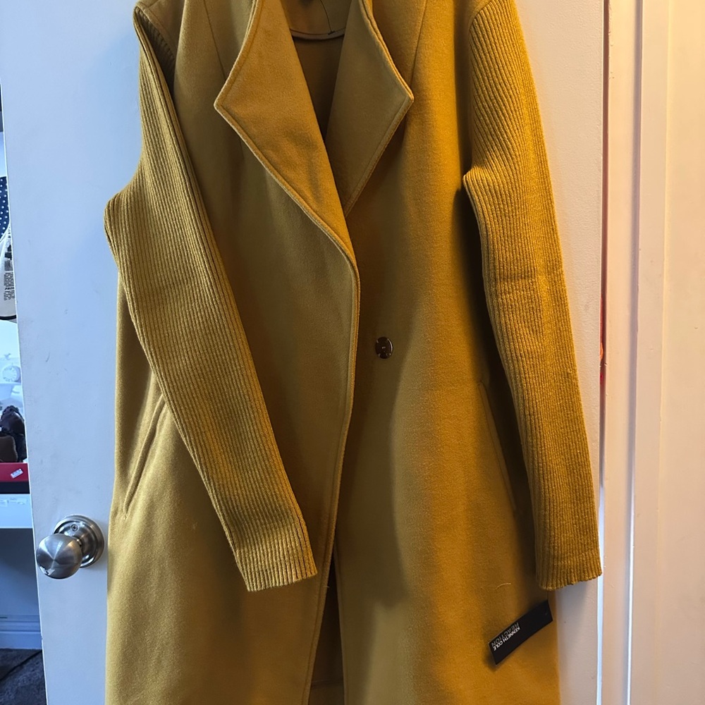 Kenneth Cole Reaction Mustard Trench Coat